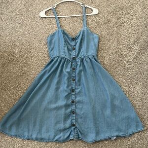 Denim Chambray Sundress GUC Old Navy size small
